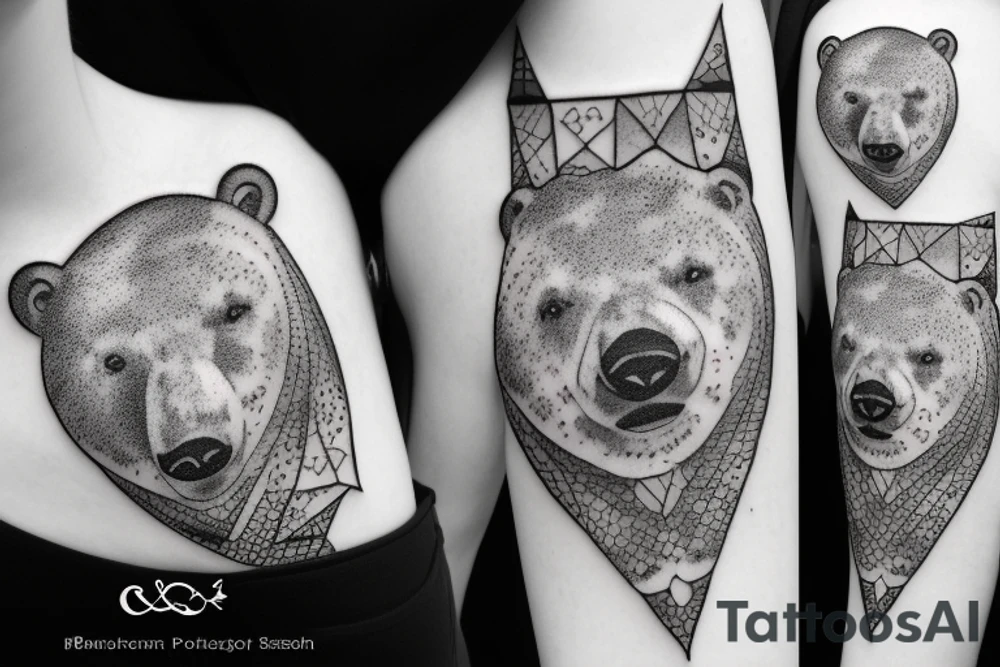 Ursa mayor, constellation, polar bear tattoo idea