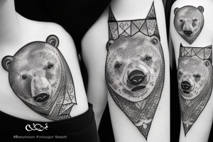 Ursa mayor, constellation, polar bear tattoo idea