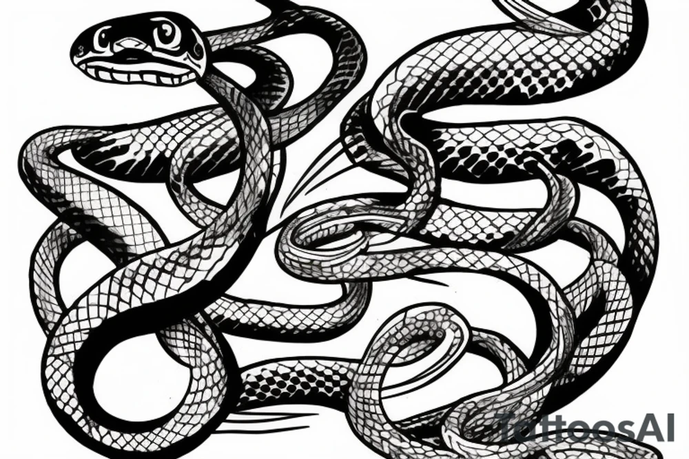 A venomous snake tattoo idea