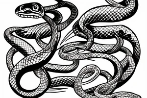 A venomous snake tattoo idea