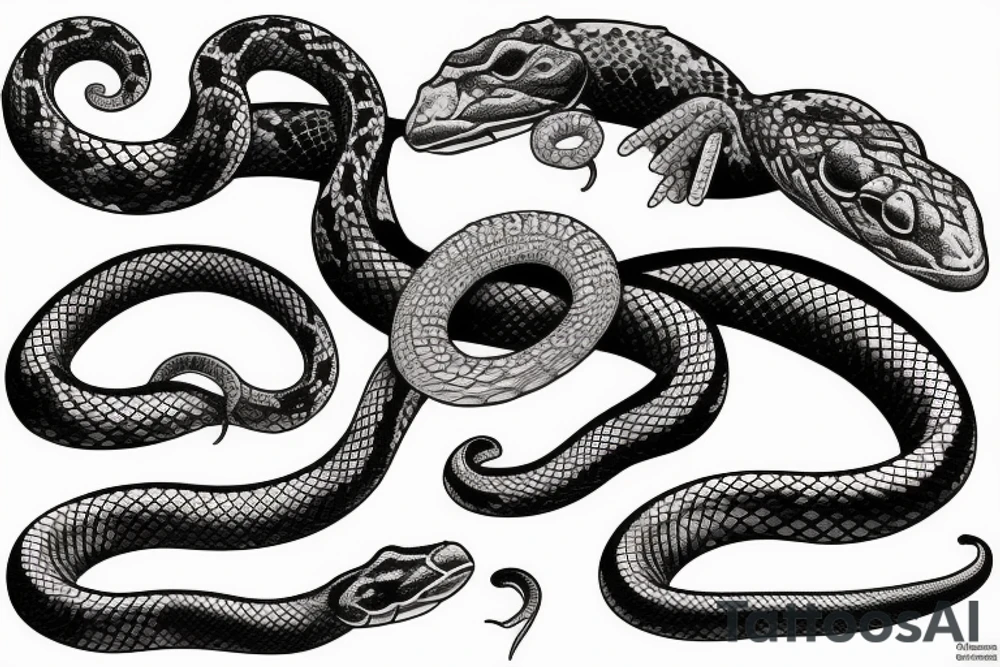 A snake tattoo idea