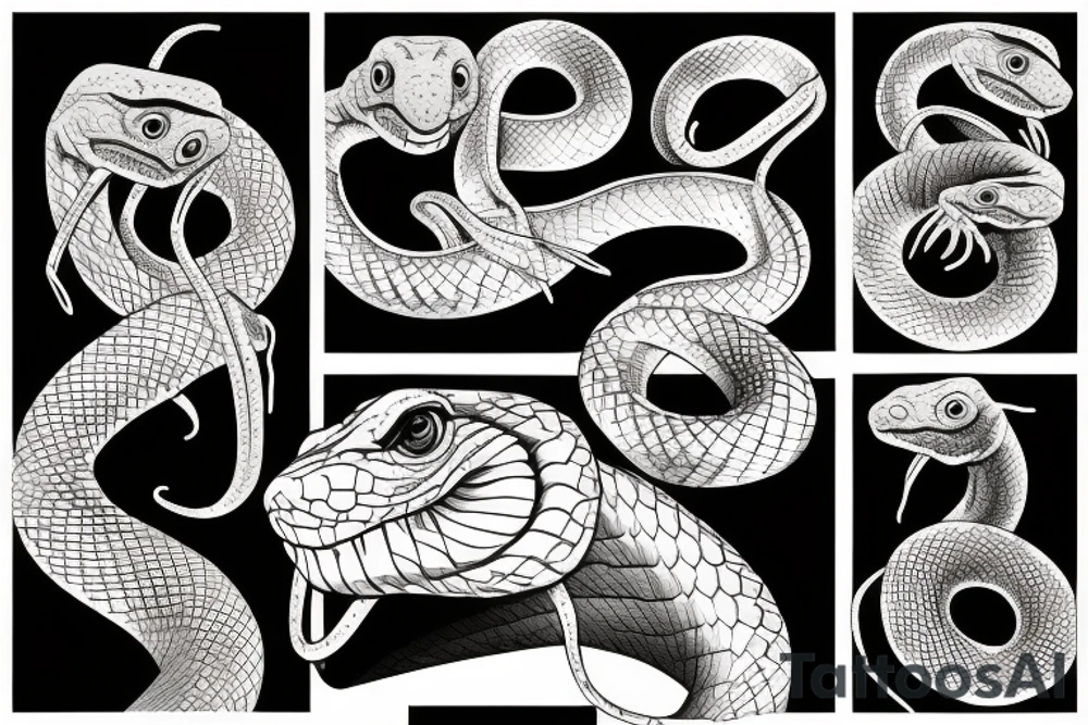 A snake tattoo idea