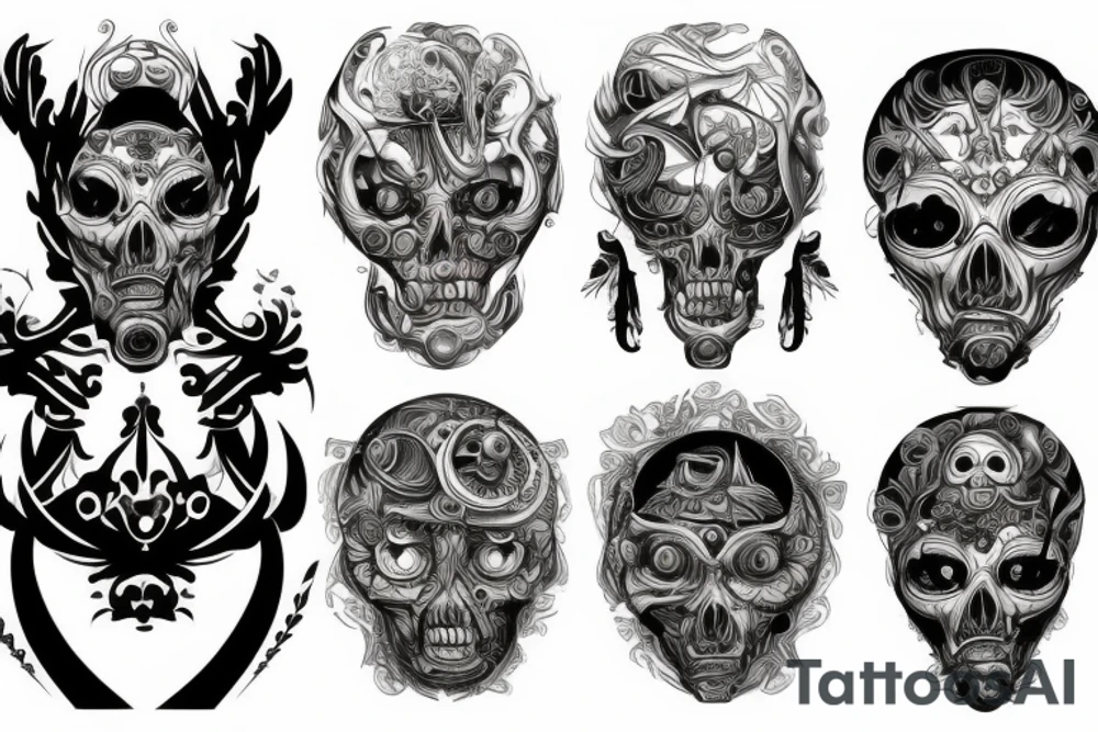 Russian tuned car tattoo idea