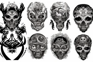 Russian tuned car tattoo idea