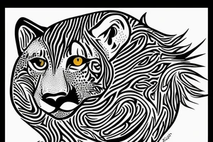 cheetah running tattoo idea