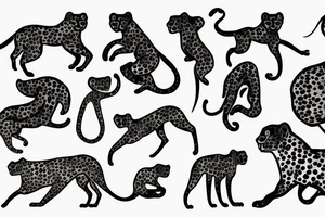 cheetah running tattoo idea