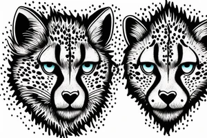 cheetah running tattoo idea