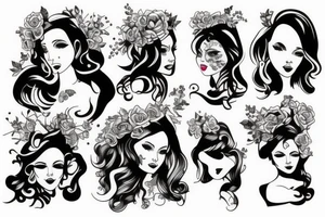 Girl tattoo idea