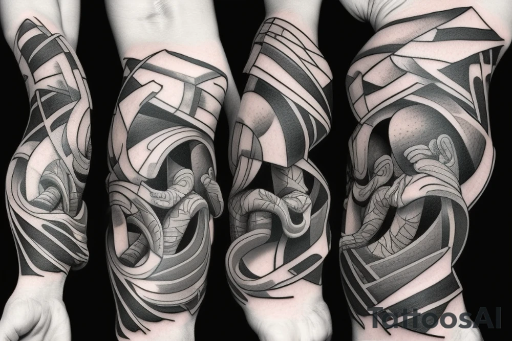 3d Optical illusion tattoo idea