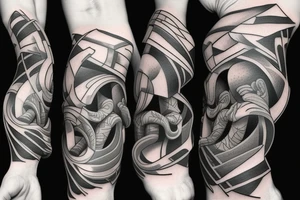 3d Optical illusion tattoo idea