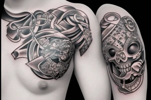 3d Optical illusion tattoo idea
