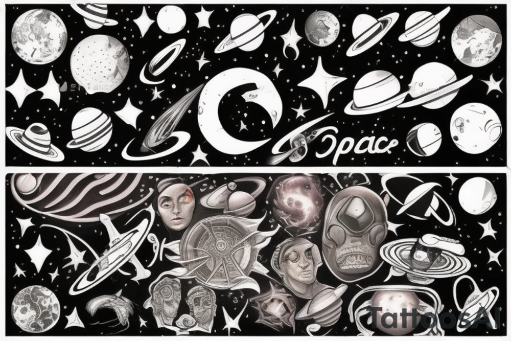 Space tattoo idea
