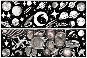 Space tattoo idea