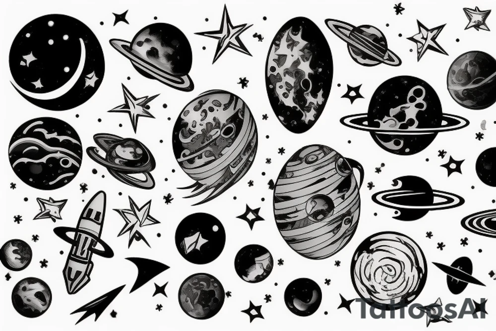 Space tattoo idea
