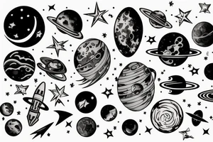 Space tattoo idea