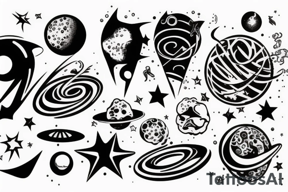 Space tattoo idea
