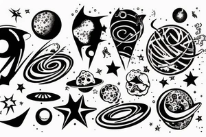 Space tattoo idea