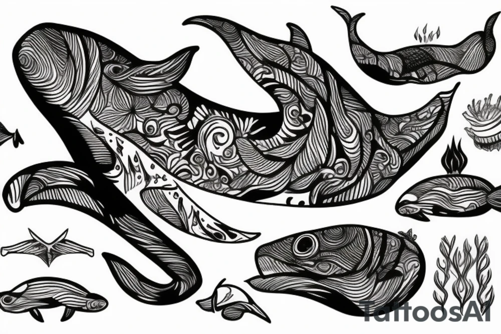 Whale tattoo idea
