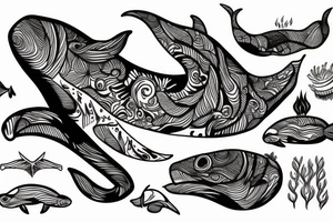 Whale tattoo idea