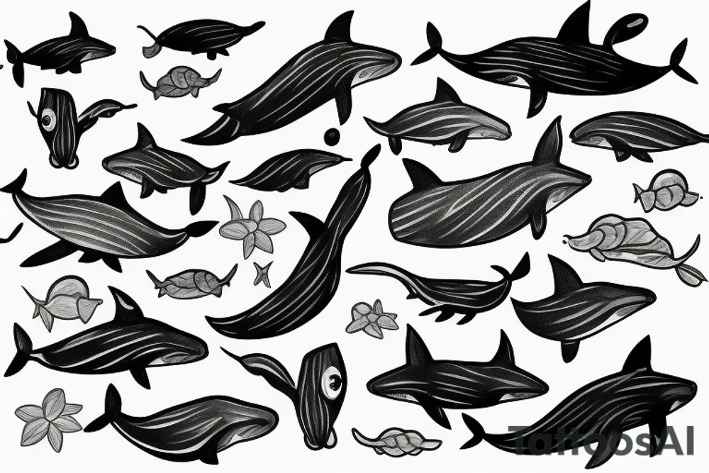 Whale tattoo idea
