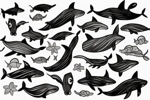 Whale tattoo idea