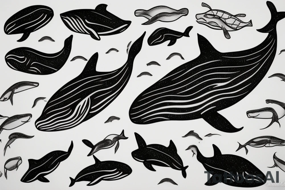 Whale tattoo idea
