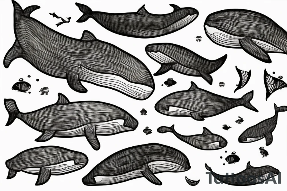 Whale tattoo idea
