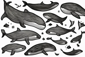 Whale tattoo idea