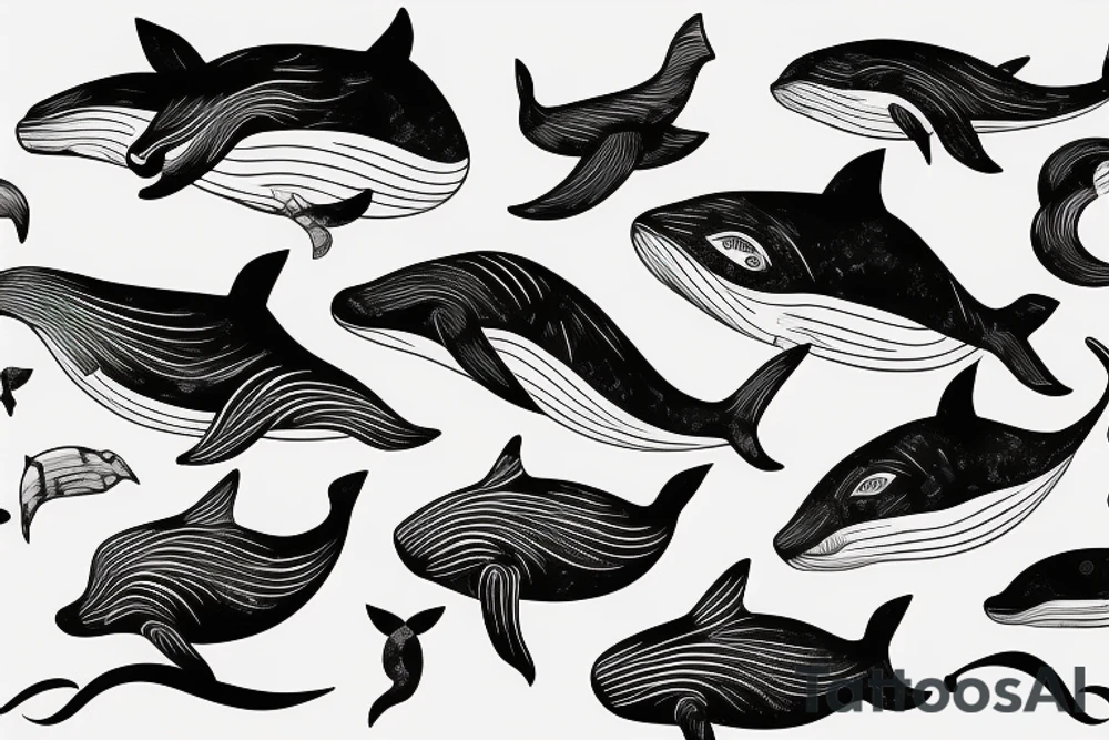 Whale tattoo idea