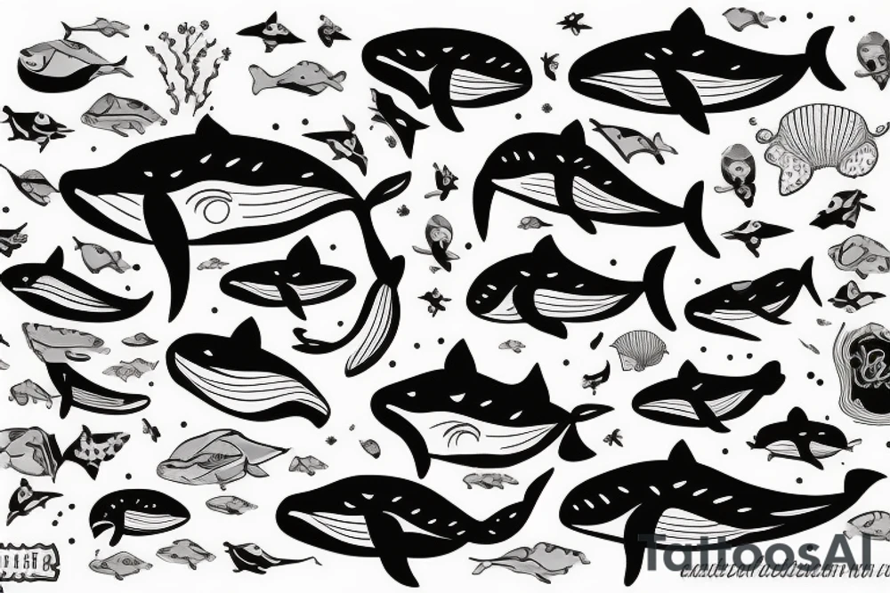 Whale tattoo idea