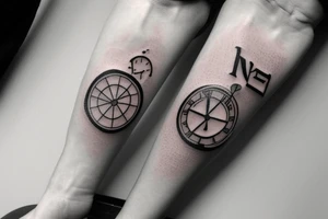 Small tattoo that consists of the word ZEIT but using a sand clock as Z. Position would be neck tattoo idea