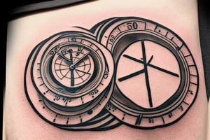 Small tattoo that consists of the word ZEIT but using a sand clock as Z. Position would be neck tattoo idea