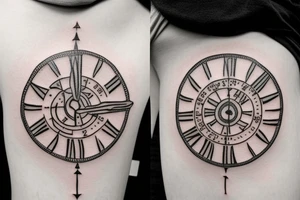 Small tattoo that consists of the word ZEIT but using a sand clock as Z. Position would be neck tattoo idea