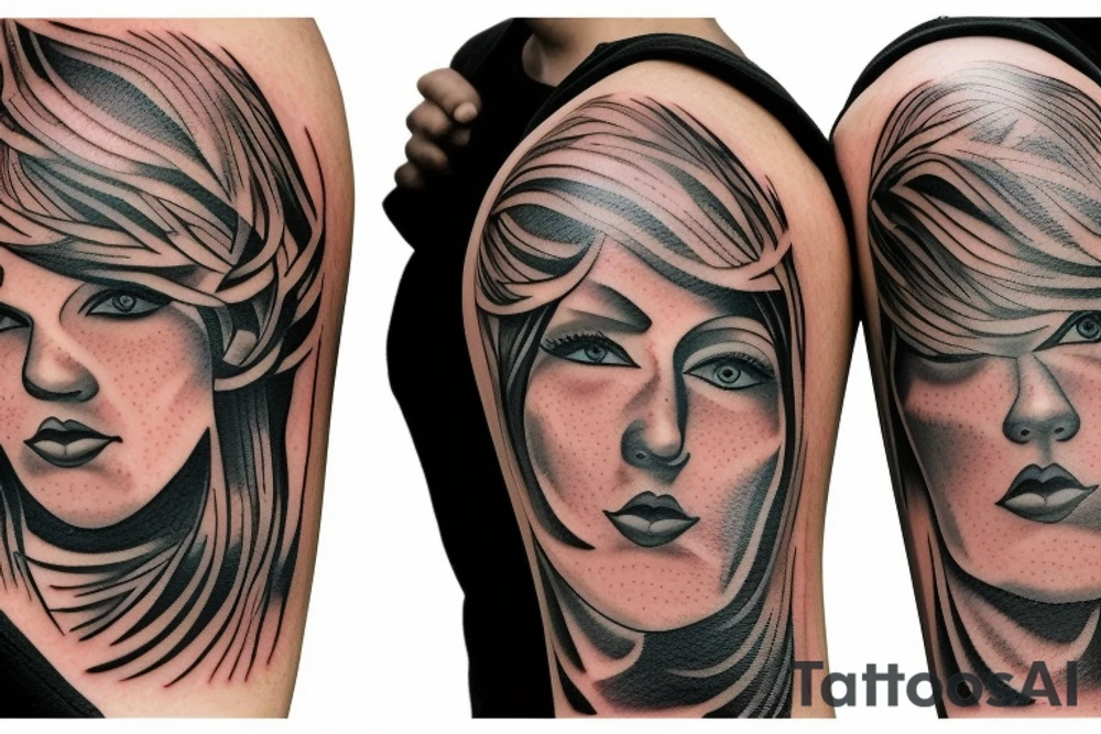 Two brothers and a sister walking down a path in the country side tattoo idea