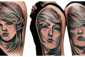Two brothers and a sister walking down a path in the country side tattoo idea