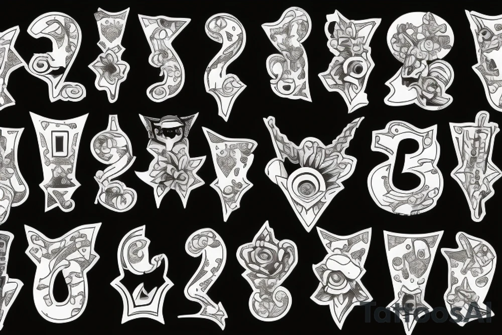 Number: 22:22 tattoo idea