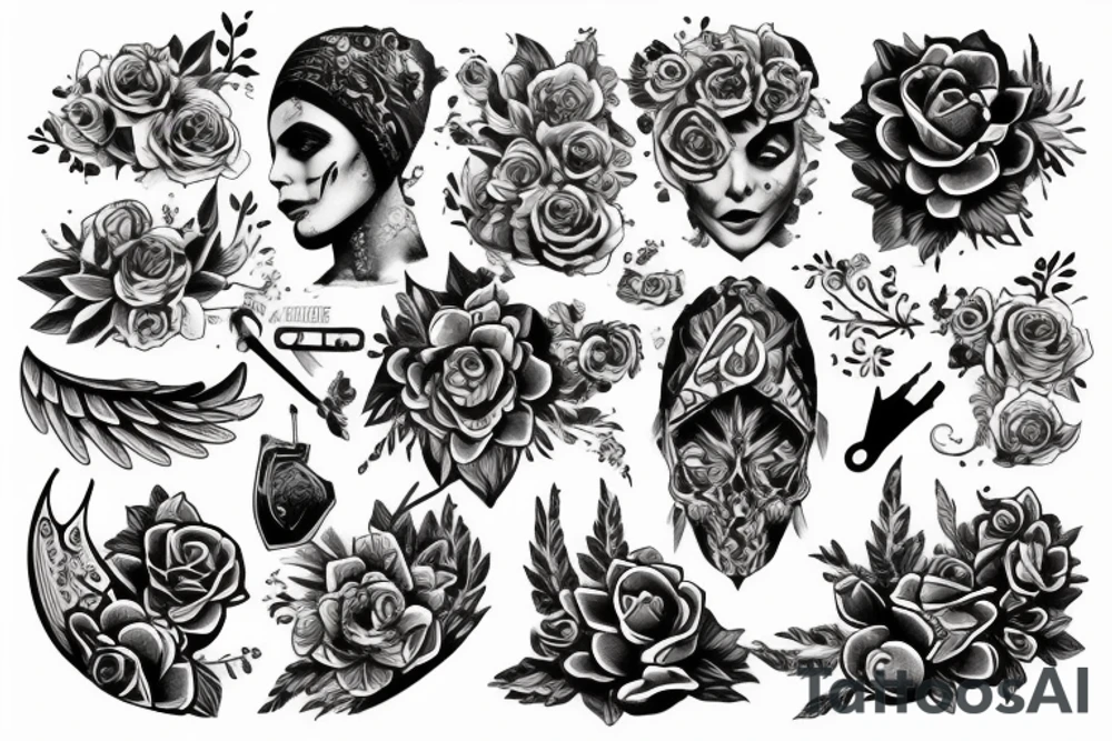 четыре цифры 8 tattoo idea