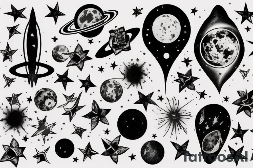 Space tattoo idea