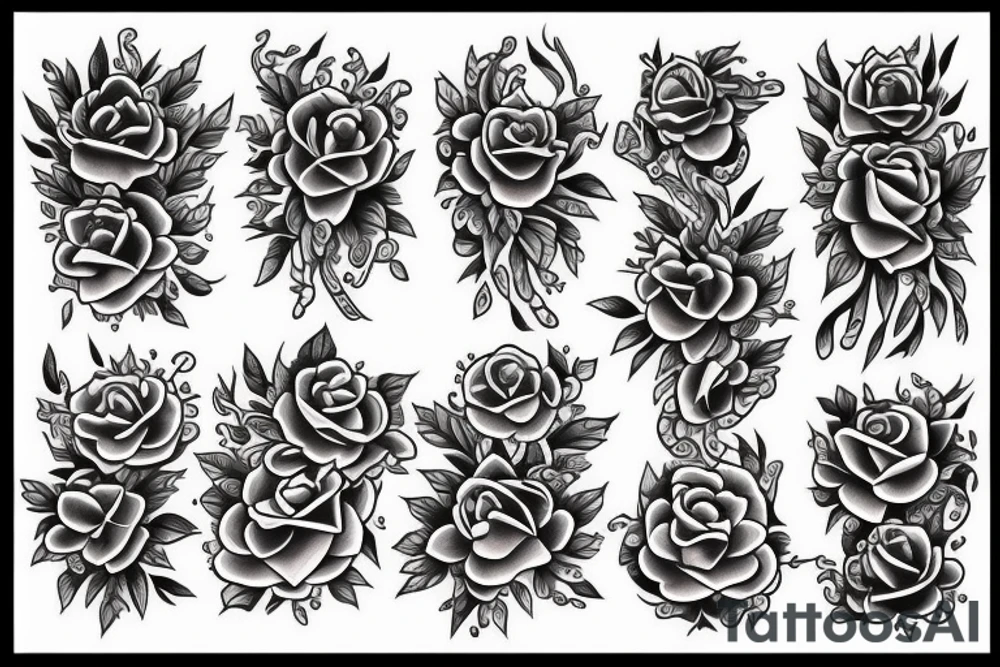 fill spaces between different tattoos tattoo idea