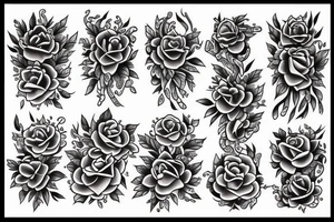 fill spaces between different tattoos tattoo idea