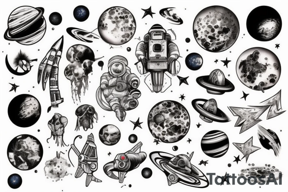 Space tattoo idea