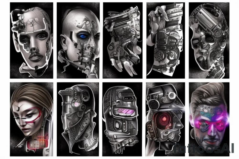 Cyberpunk tattoo idea