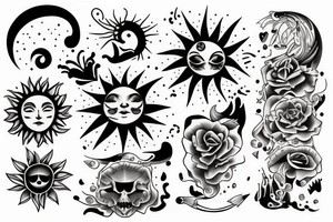 Monch sun tattoo idea