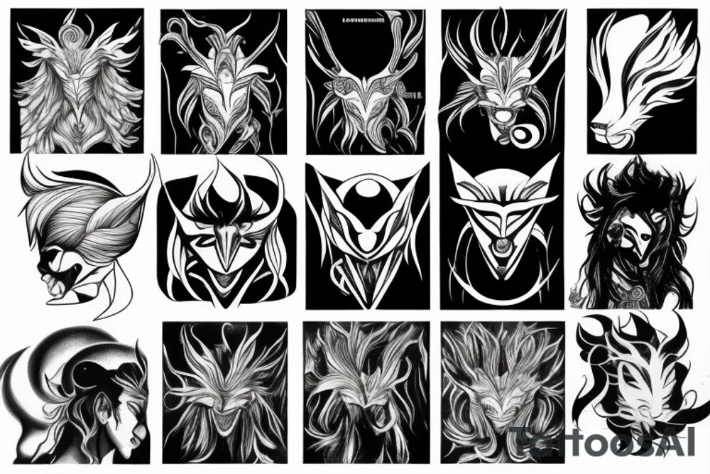 Kurama shoulder tattoo idea