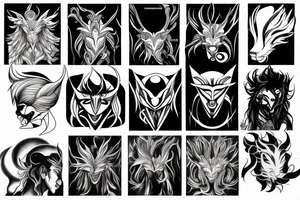 Kurama shoulder tattoo idea