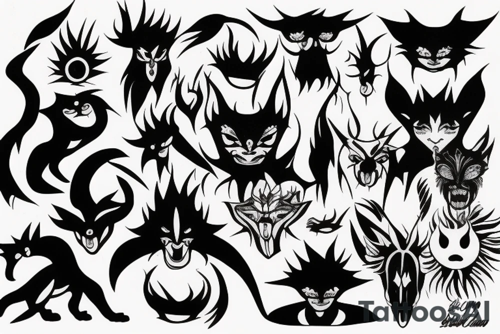 Kurama shoulder tattoo idea