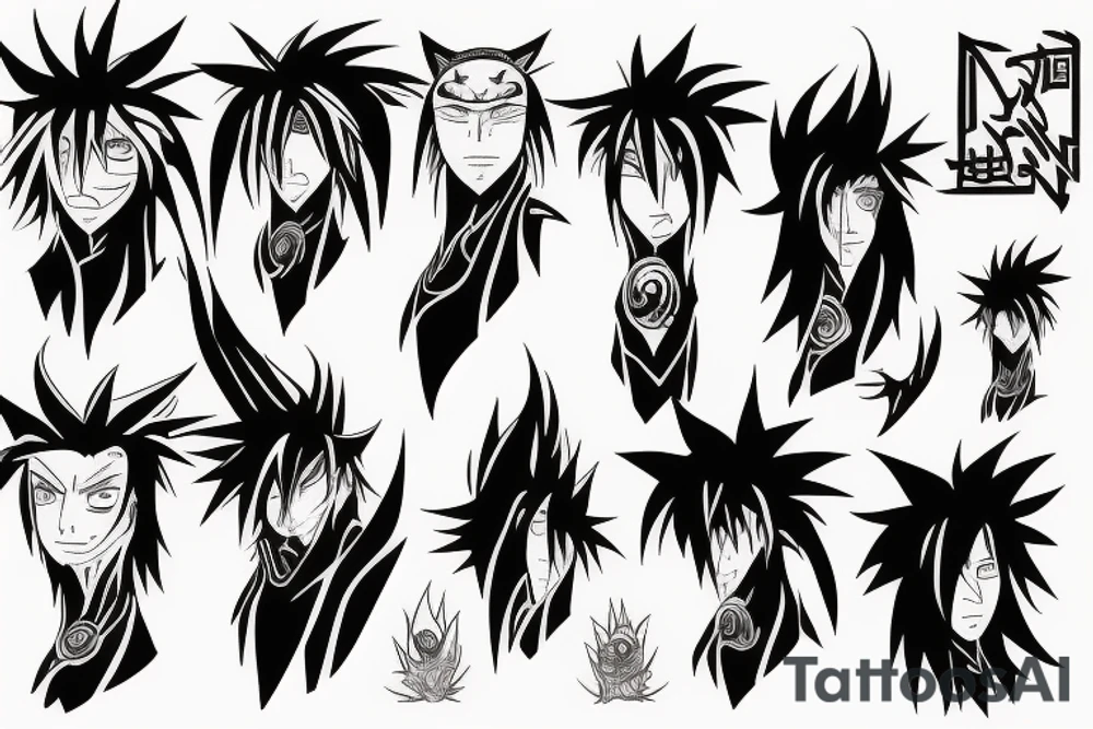 Kurama Naruto shoulder tattoo idea