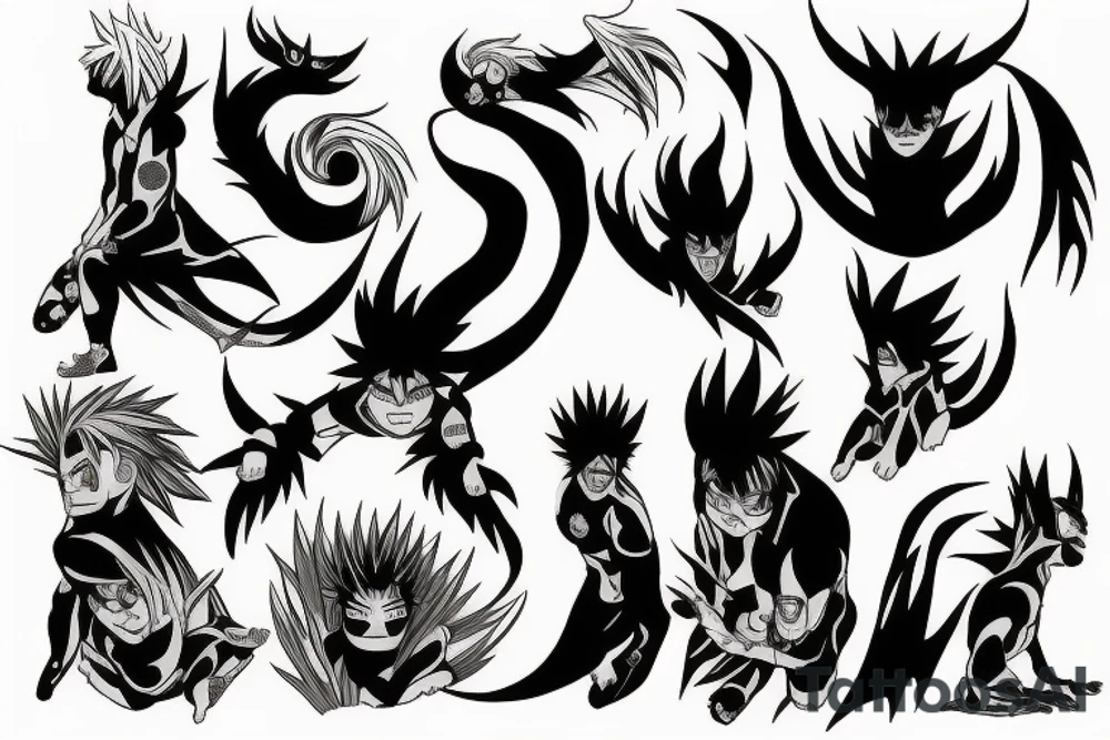 Kurama Naruto shoulder tattoo idea