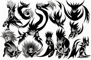 Kurama Naruto shoulder tattoo idea