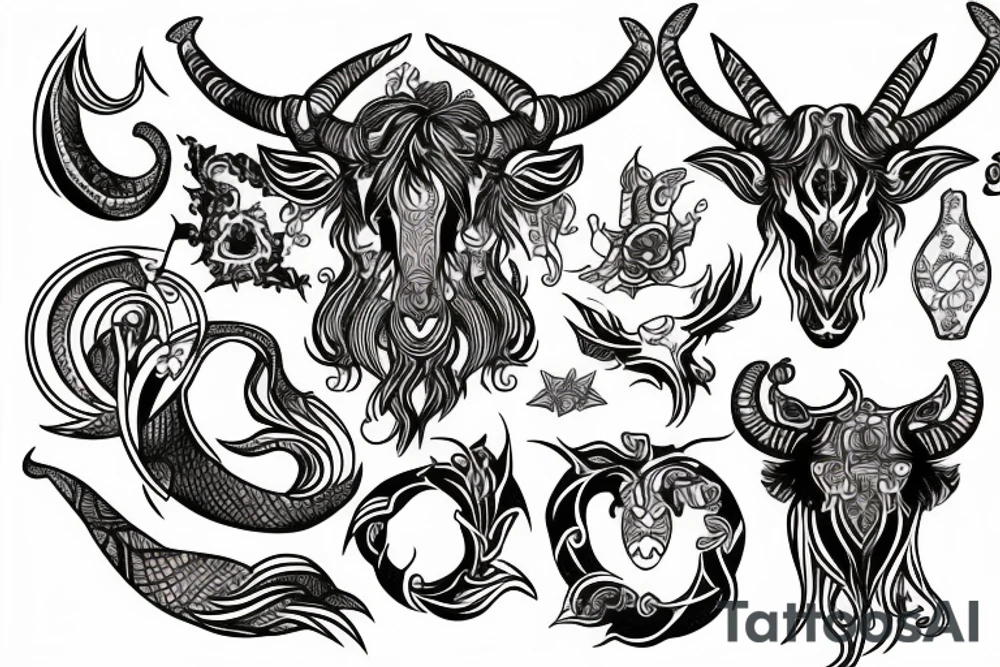 Capricorn tattoo idea